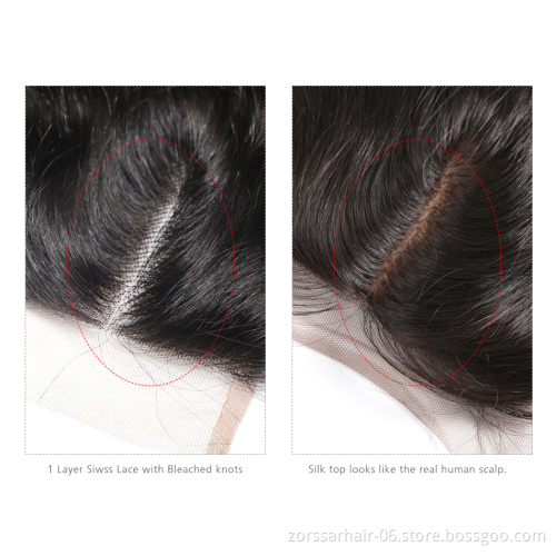 Silk base closure with brazilian hair bundles with closure,hd lace frontal closure hair,hd hair weave bundle with lace closure